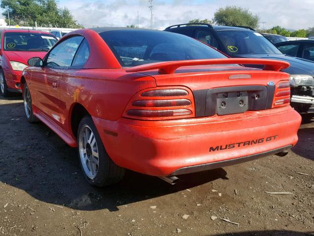 1FALP42T5RF102241 - 1994 FORD MUSTANG GT RED photo 3