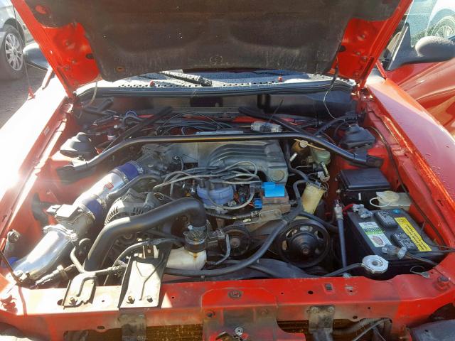 1FALP42T5RF102241 - 1994 FORD MUSTANG GT RED photo 7