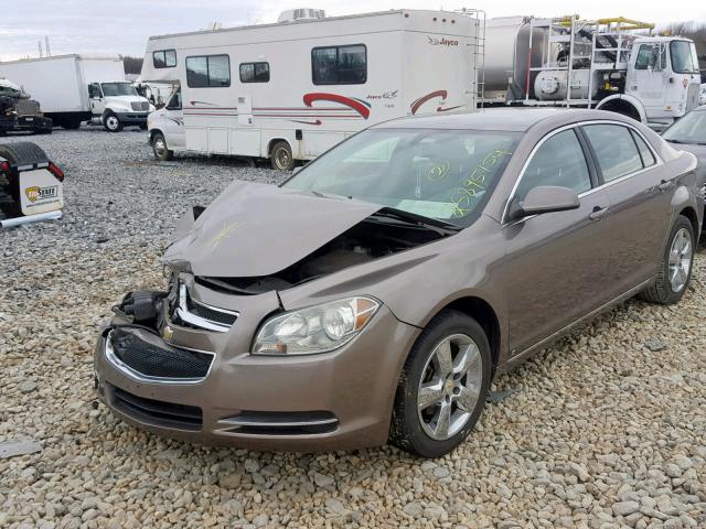 1G1ZD5EB4AF116988 - 2010 CHEVROLET MALIBU 2LT BEIGE photo 2