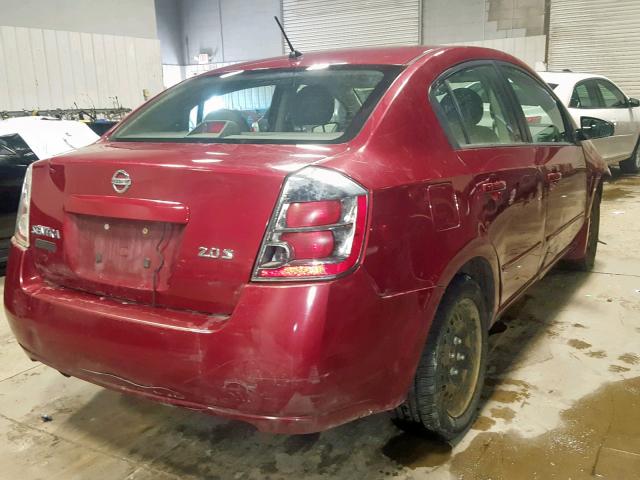 3N1AB61E78L617358 - 2008 NISSAN SENTRA 2.0 RED photo 4