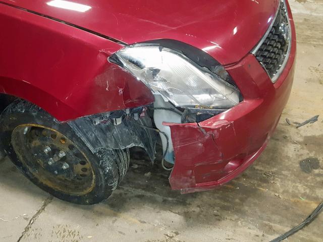 3N1AB61E78L617358 - 2008 NISSAN SENTRA 2.0 RED photo 9