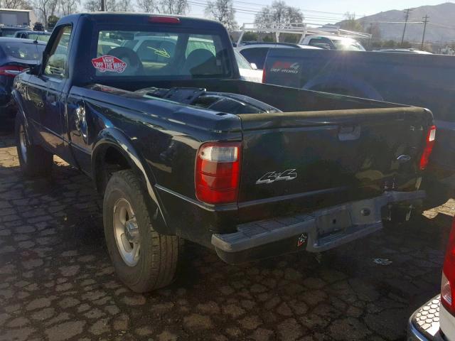 1FTYR11U61TA05509 - 2001 FORD RANGER BLACK photo 3