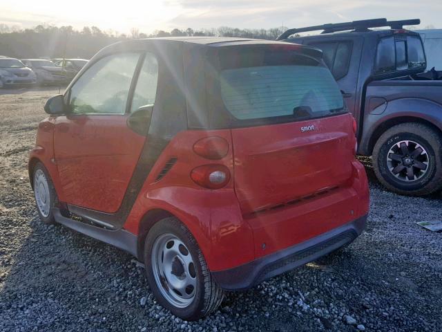 WMEEJ3BA6DK618610 - 2013 SMART FORTWO PUR RED photo 3