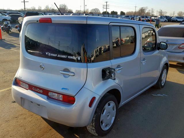 JN8AZ2KR9ET351050 - 2014 NISSAN CUBE S SILVER photo 4