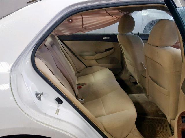 1HGCM56717A154158 - 2007 HONDA ACCORD EX WHITE photo 6