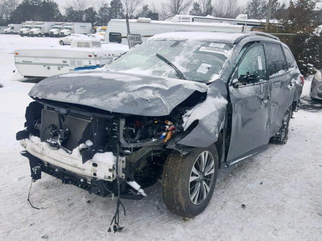 5N1DR2MN3HC646874 - 2017 NISSAN PATHFINDER GRAY photo 2