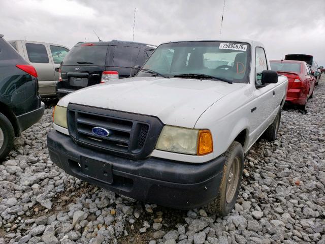 1FTYR10D94PA60342 - 2004 FORD RANGER WHITE photo 2