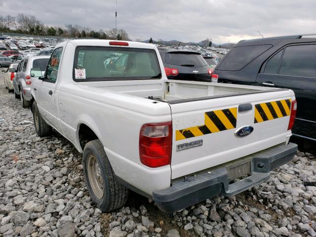 1FTYR10D94PA60342 - 2004 FORD RANGER WHITE photo 3