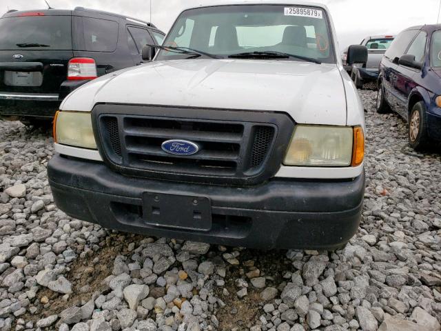 1FTYR10D94PA60342 - 2004 FORD RANGER WHITE photo 9