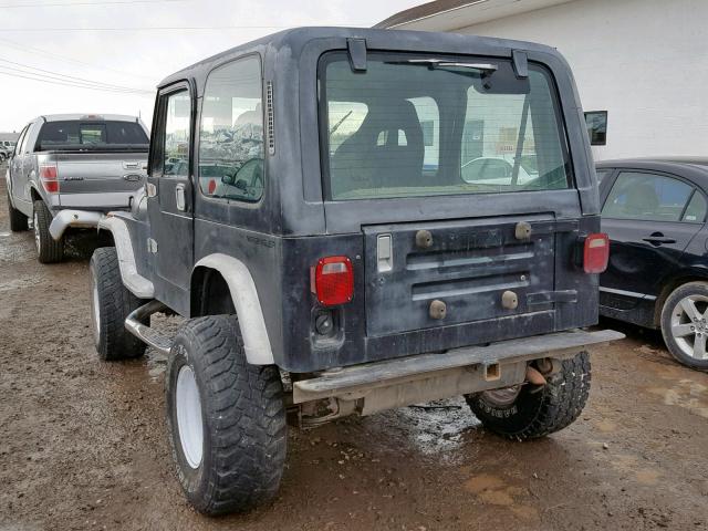 1J4FY19P9RP437891 - 1994 JEEP WRANGLER / BLACK photo 3