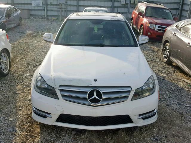 WDDGF4HB7DR246707 - 2013 MERCEDES-BENZ C 250 WHITE photo 9