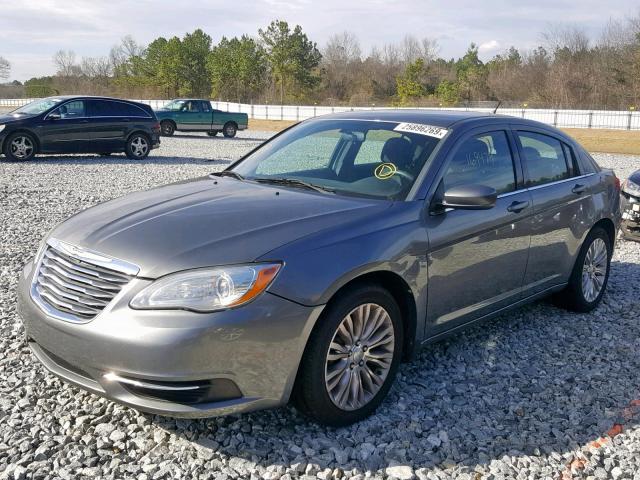 1C3CCBAB5CN104835 - 2012 CHRYSLER 200 LX GRAY photo 2