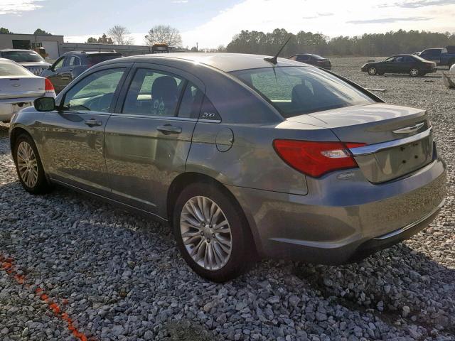 1C3CCBAB5CN104835 - 2012 CHRYSLER 200 LX GRAY photo 3