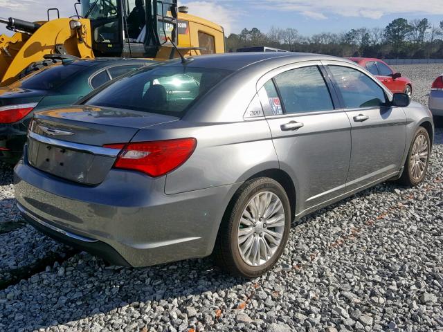 1C3CCBAB5CN104835 - 2012 CHRYSLER 200 LX GRAY photo 4