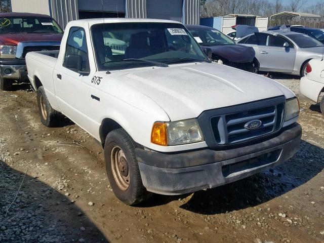 1FTYR10D35PA64713 - 2005 FORD RANGER WHITE photo 1