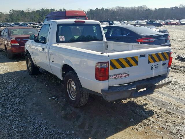 1FTYR10D35PA64713 - 2005 FORD RANGER WHITE photo 3