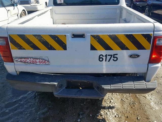 1FTYR10D35PA64713 - 2005 FORD RANGER WHITE photo 9