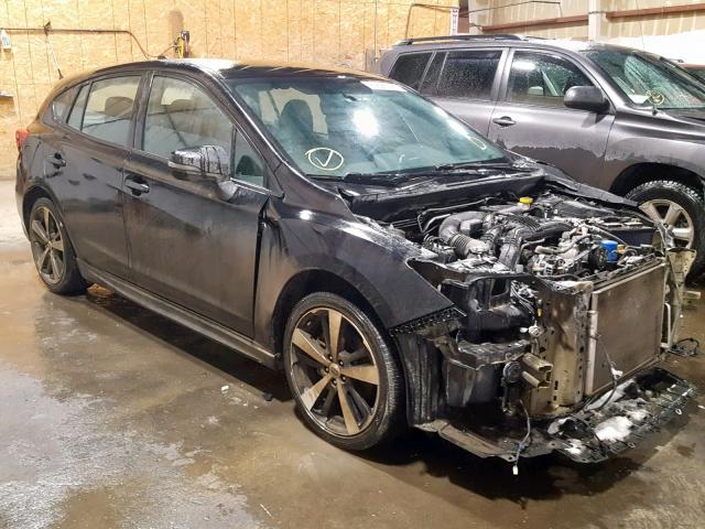 4S3GTAK64H3700708 - 2017 SUBARU IMPREZA SP BLACK photo 1