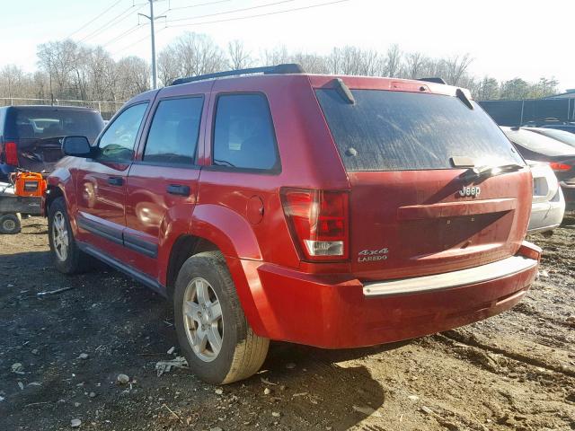 1J4GR48K86C261010 - 2006 JEEP GRAND CHER RED photo 3