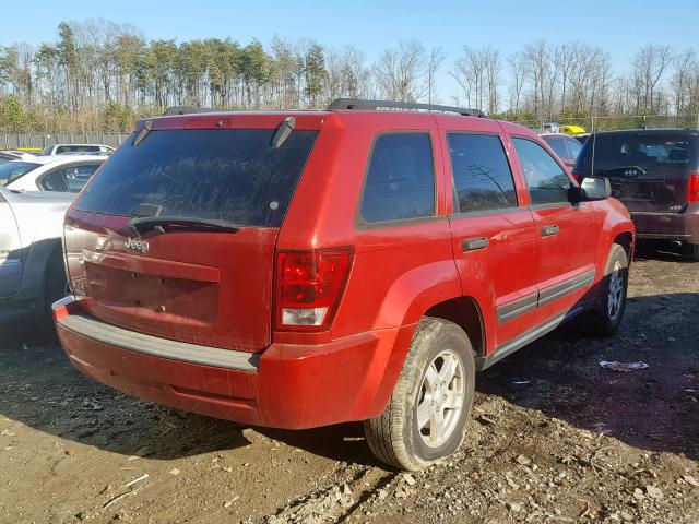 1J4GR48K86C261010 - 2006 JEEP GRAND CHER RED photo 4