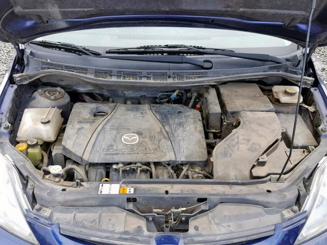 JM1CR293870135927 - 2007 MAZDA 5 BLUE photo 7