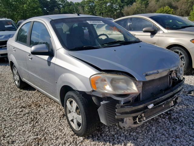 KL1TD56E59B370838 - 2009 CHEVROLET AVEO LS SILVER photo 1