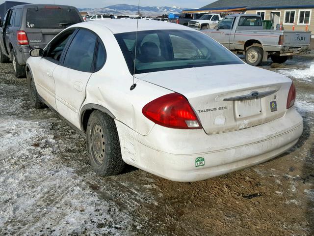 1FAFP55U53G262340 - 2003 FORD TAURUS SES WHITE photo 3