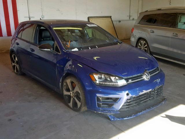 WVWVF7AU2HW171727 - 2017 VOLKSWAGEN GOLF R BLUE photo 1