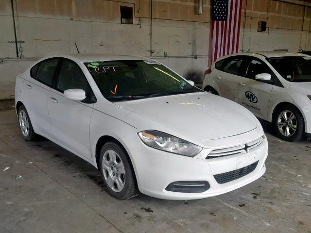 1C3CDFAA4GD704401 - 2016 DODGE DART SE WHITE photo 1