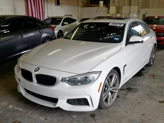 WBA4B1C56FD955344 - 2015 BMW 435 I WHITE photo 2