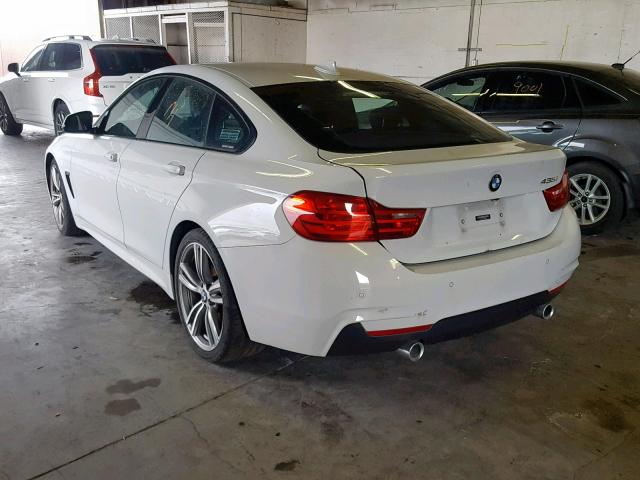 WBA4B1C56FD955344 - 2015 BMW 435 I WHITE photo 3