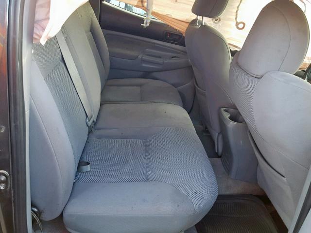 3TMLU4EN7AM043360 - 2010 TOYOTA TACOMA DOU ნაცრისფერი ფოტო 6