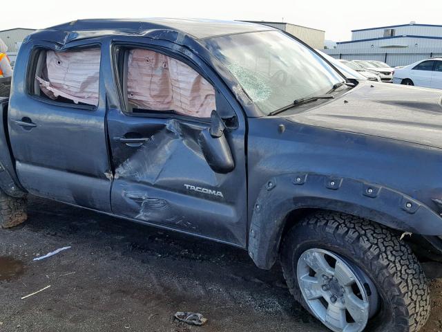 3TMLU4EN7AM043360 - 2010 TOYOTA TACOMA DOU ნაცრისფერი ფოტო 9
