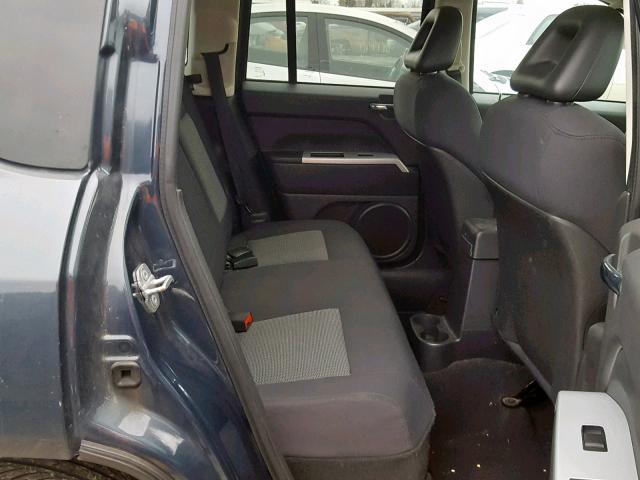 1J8FT47W48D691615 - 2008 JEEP COMPASS SP BLUE photo 6