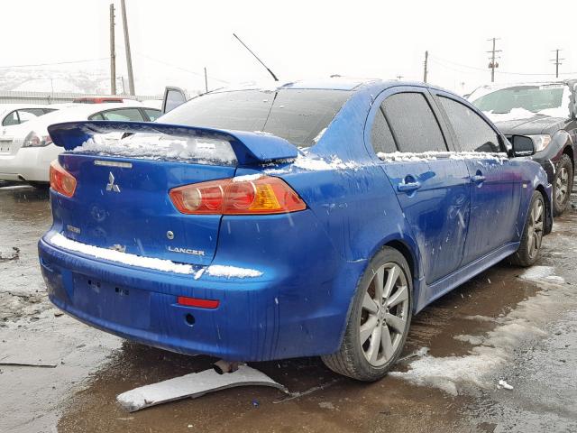 JA3AU86W49U006889 - 2009 MITSUBISHI LANCER GTS BLUE photo 4