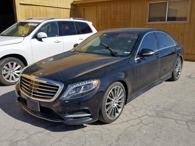 WDDUG8CBXFA158749 - 2015 MERCEDES-BENZ S 550 BLACK photo 2