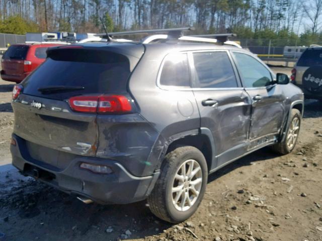 1C4PJMCS3EW138359 - 2014 JEEP CHEROKEE L GRAY photo 4