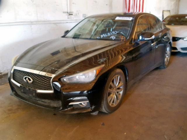 JN1BV7AP1EM682906 - 2014 INFINITI Q50 BASE BLACK photo 2