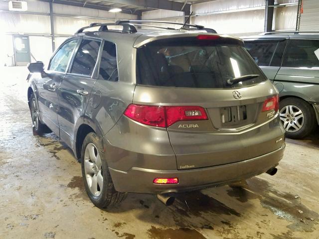 5J8TB18217A024610 - 2007 ACURA RDX TAN photo 3