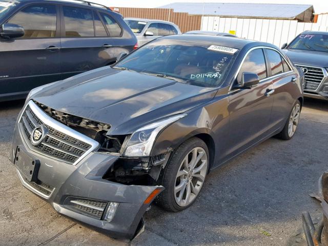 1G6AE5S30D0114597 - 2013 CADILLAC ATS PREMIU CHARCOAL photo 2