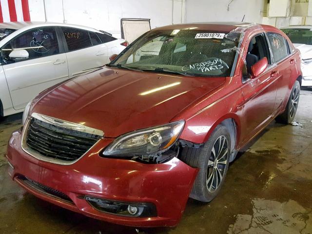 1C3CCBBG2CN303304 - 2012 CHRYSLER 200 TOURIN RED photo 2