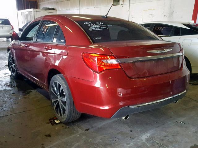 1C3CCBBG2CN303304 - 2012 CHRYSLER 200 TOURIN RED photo 3