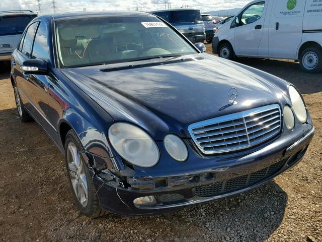 WDBUF56J36A957818 - 2006 MERCEDES-BENZ E 350 BLUE photo 1