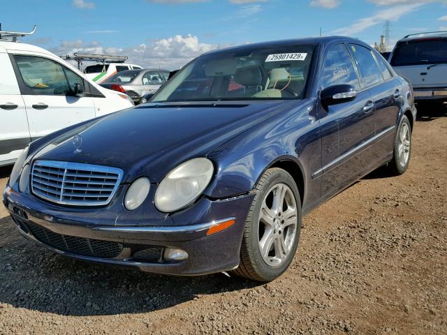 WDBUF56J36A957818 - 2006 MERCEDES-BENZ E 350 BLUE photo 2