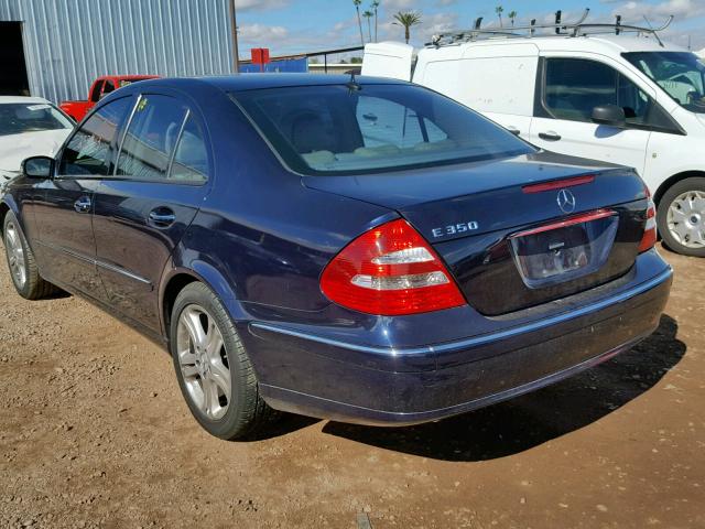 WDBUF56J36A957818 - 2006 MERCEDES-BENZ E 350 BLUE photo 3