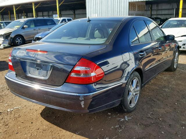 WDBUF56J36A957818 - 2006 MERCEDES-BENZ E 350 BLUE photo 4