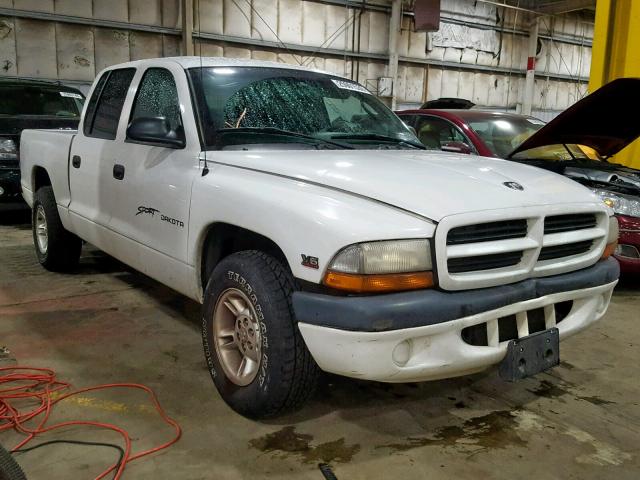 1B7GL2AX3YS681123 - 2000 DODGE DAKOTA QUA WHITE photo 1