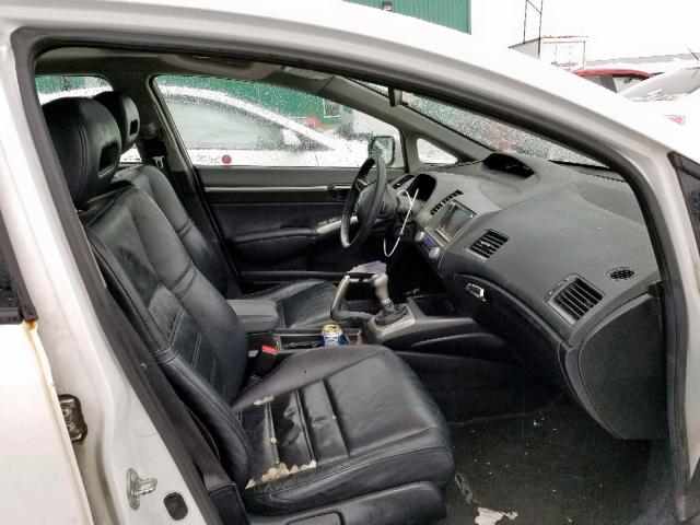 2HHFD5E75AH200092 - 2010 ACURA CSX TECHNO WHITE photo 5