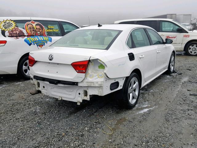 1VWBH7A37CC049358 - 2012 VOLKSWAGEN PASSAT SE WHITE photo 4