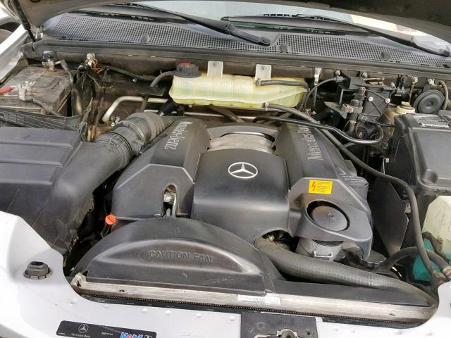 4JGAB54E92A335655 - 2002 MERCEDES-BENZ ML 320 SILVER photo 7